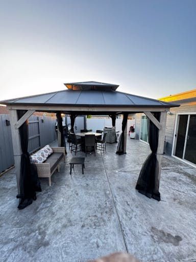 Sunjoy Lindsay Hardtop Roof Gazebo